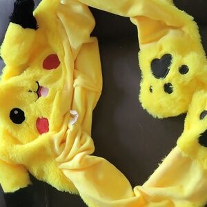 Pikachu LED Light Up Floppy Ear Hats Yellow Jumping Ears